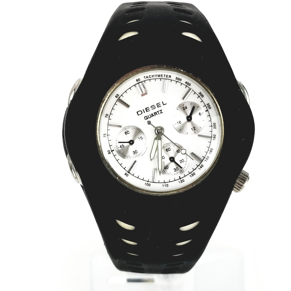Diesel Mens Black Multi Dial Sports Stainless Stee